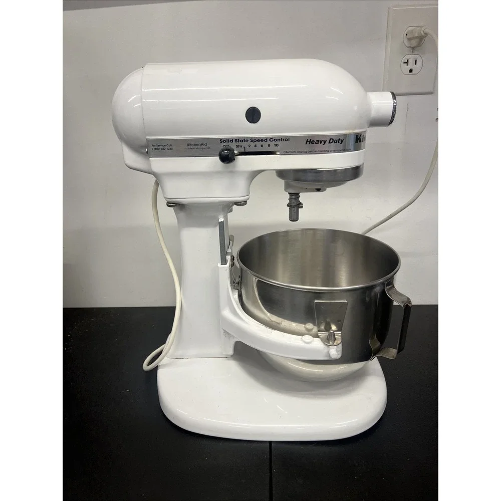 KitchenAid K5SS Heavy Duty 5 Qt Stand Mixer White Parts Repair Not Working